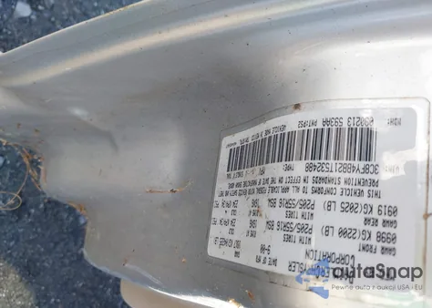 2001 Chrysler Pt Cruiser from USA, damaged, VIN 3C8FY4BB21T532488